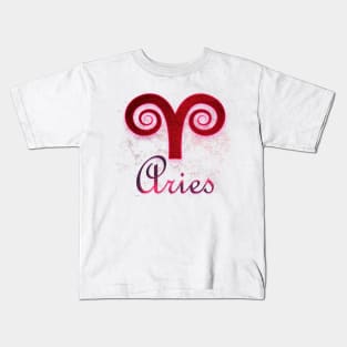 Aries Horoscope Kids T-Shirt